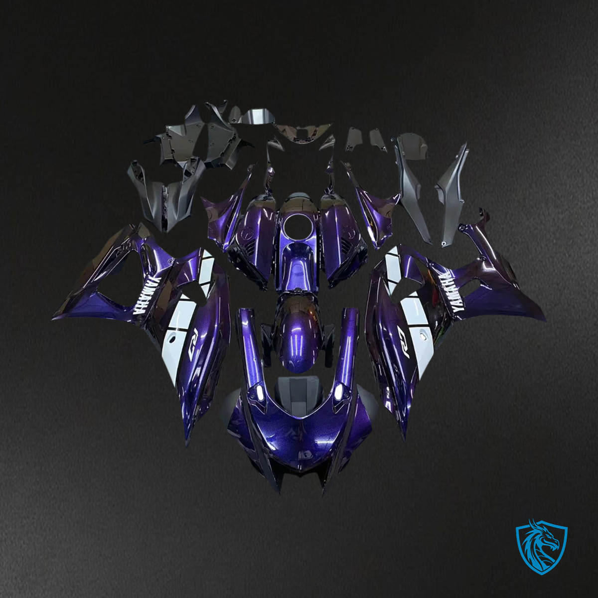 Yamaha YZF-R7 (2021-2025) Gradient Blue & Purple Style 1 Fairing Kit | ABS Bodywork