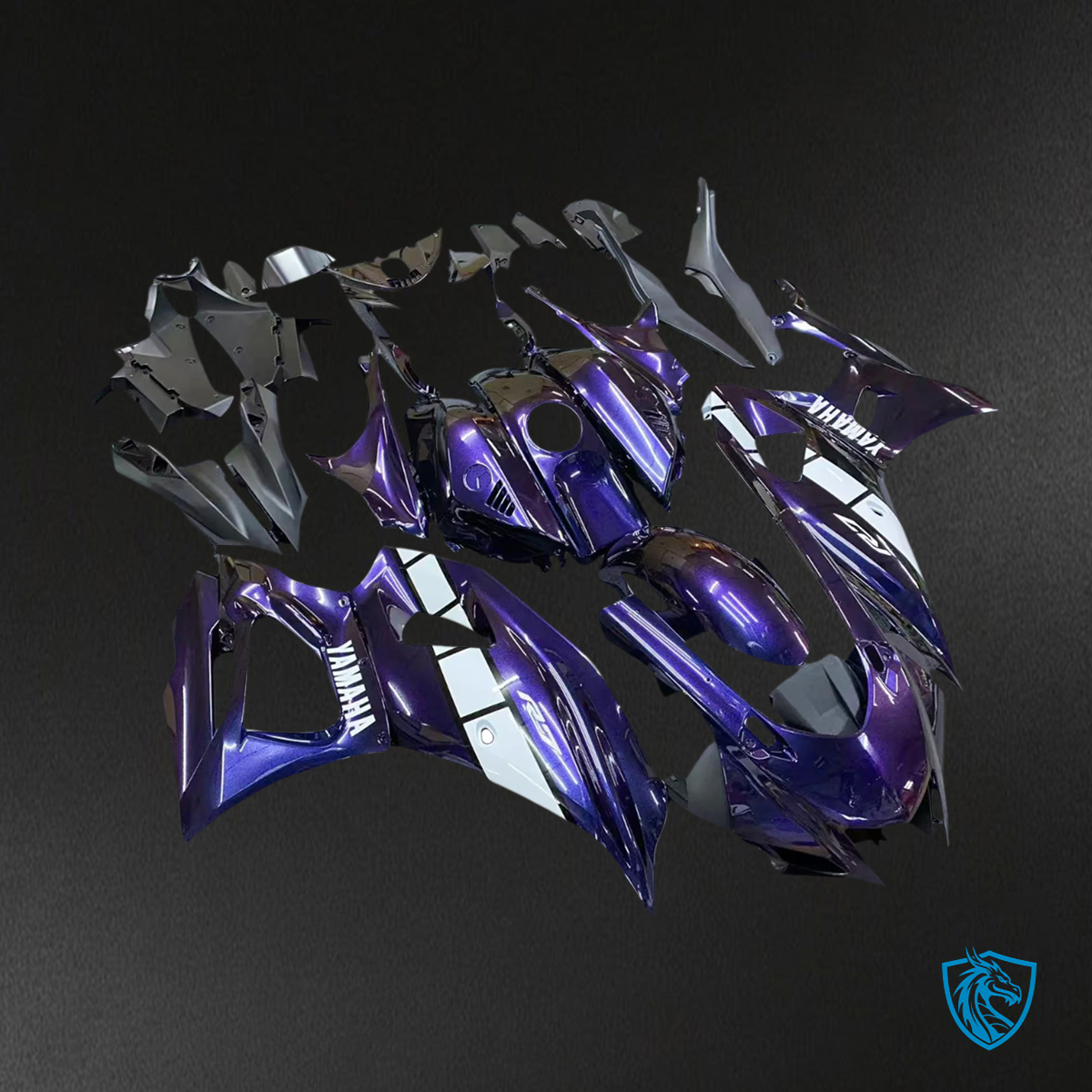 Yamaha YZF-R7 (2021-2025) Gradient Blue & Purple Style 1 Fairing Kit | ABS Bodywork