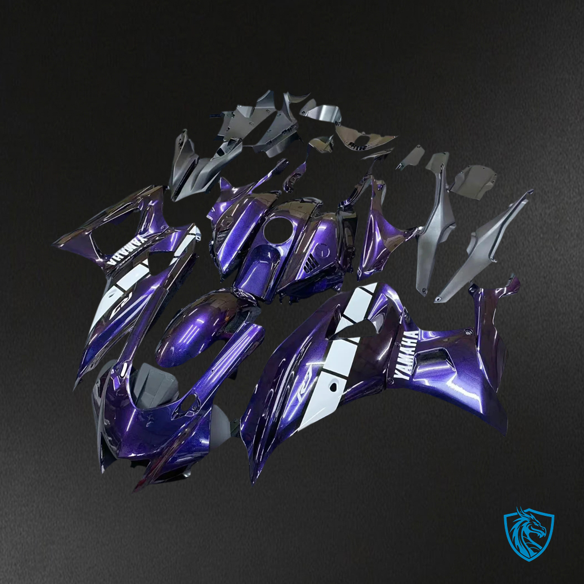 Yamaha YZF-R7 (2021-2025) Gradient Blue & Purple Style 1 Fairing Kit | ABS Bodywork