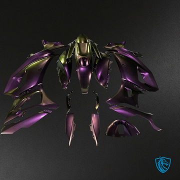 Yamaha YZF-R7 (2021-2025) Gradient Green & Purple - Replacement Motorcycle Fairings Kit
