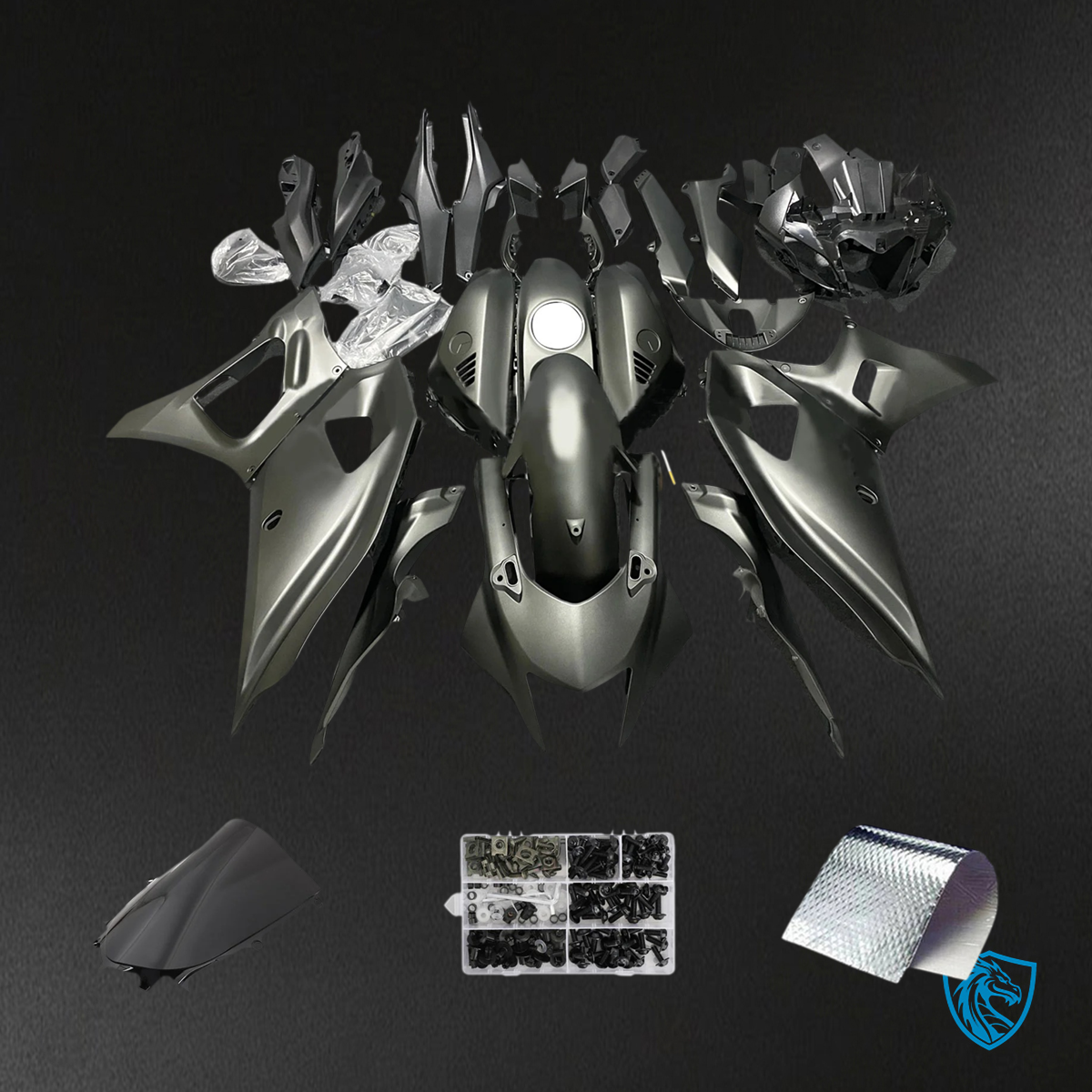 Yamaha YZF-R7 (2021-2025) Matte Black Fairing Kit - Custom ABS