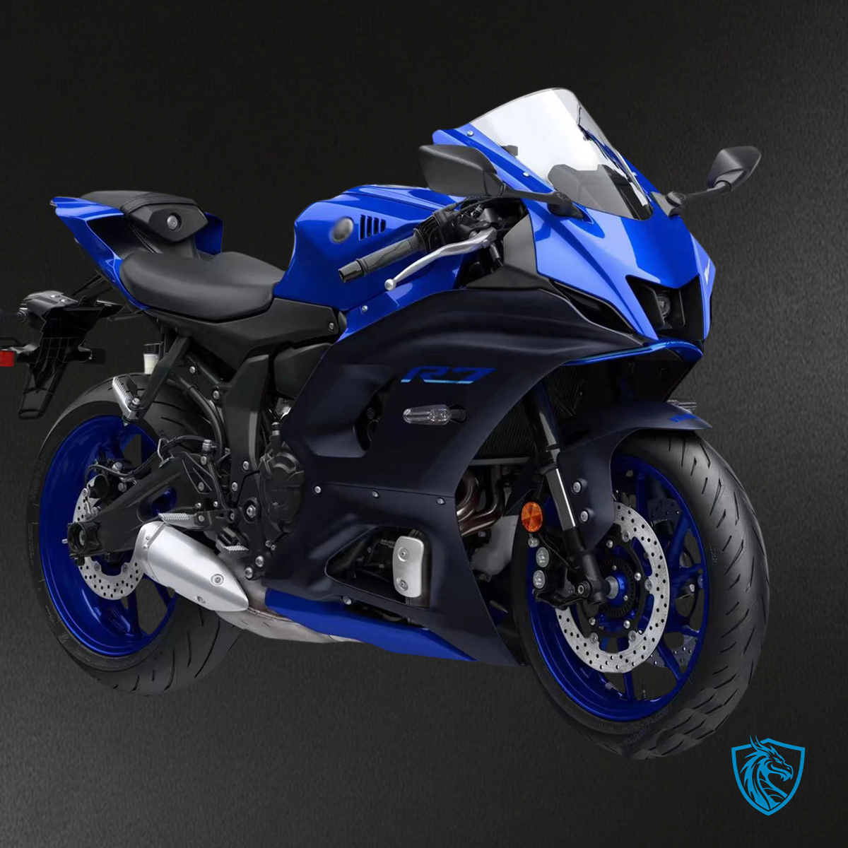 Yamaha YZF-R7 (2021-2025) Matte Blue & Black Style 2 - Replacement Motorcycle Fairings Kit