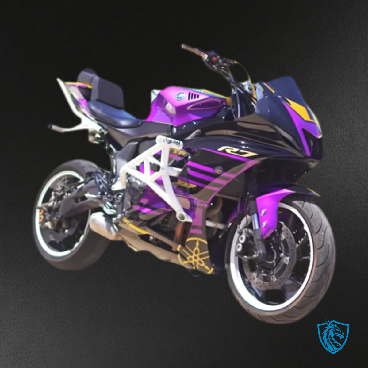Yamaha YZF-R7 (2021-2025) Purple, Gold & Black - Replacement Motorcycle Fairings Kit