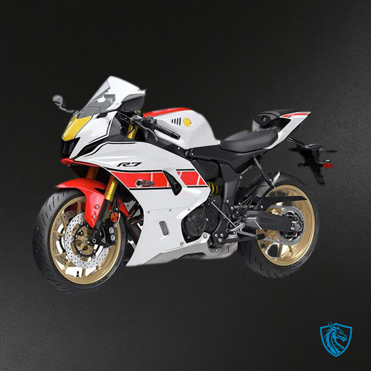 Yamaha YZF-R7 (2021-2025) White & Red - Replacement Motorcycle Fairings Kit