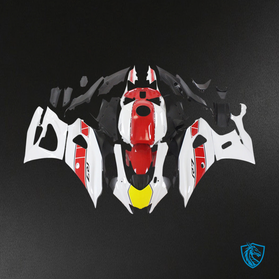 Yamaha YZF-R7 (2021-2025) White & Red - MERGEment Motorcycle Fairings Kit
