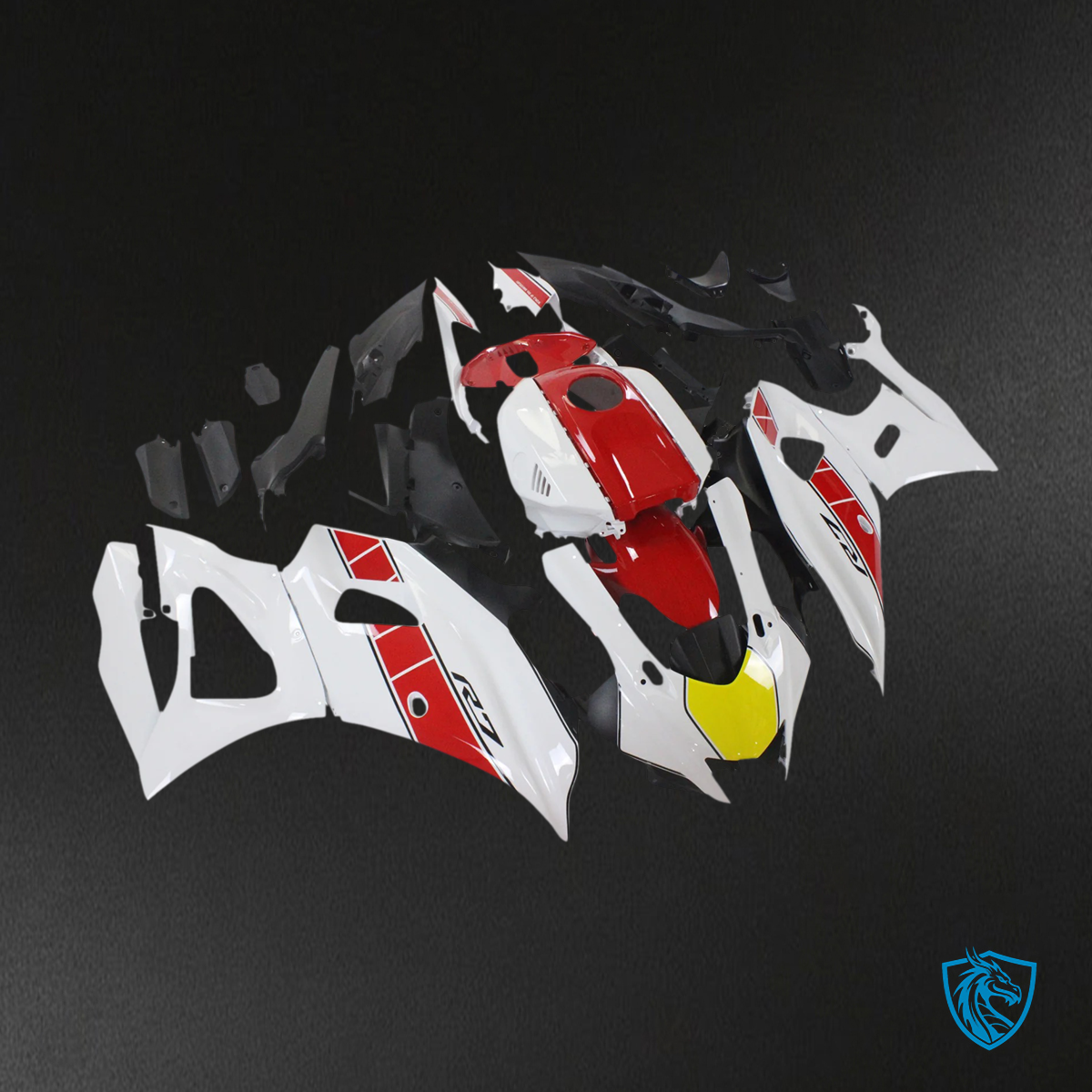 Yamaha YZF-R7 (2021-2025) White & Red - Replacement Motorcycle Fairings Kit