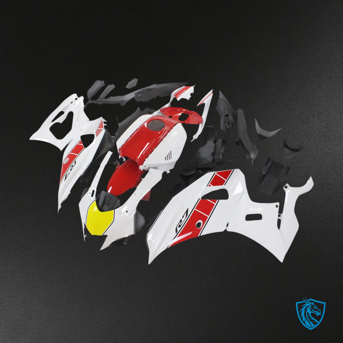 Yamaha YZF-R7 (2021-2025) White & Red - Replacement Motorcycle Fairings Kit