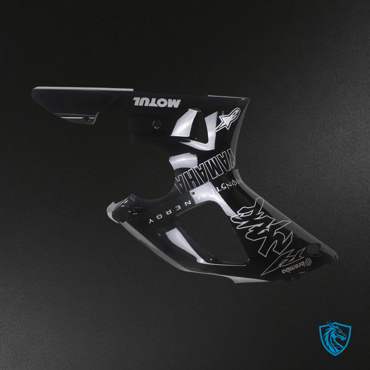 Yamaha YZF 1000 R1 (2000-2001) Black With Logos - Aftermarket Fairing Kit