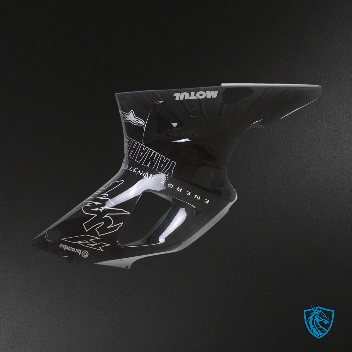 Yamaha YZF 1000 R1 (2000-2001) Black With Logos - Aftermarket Fairing Kit