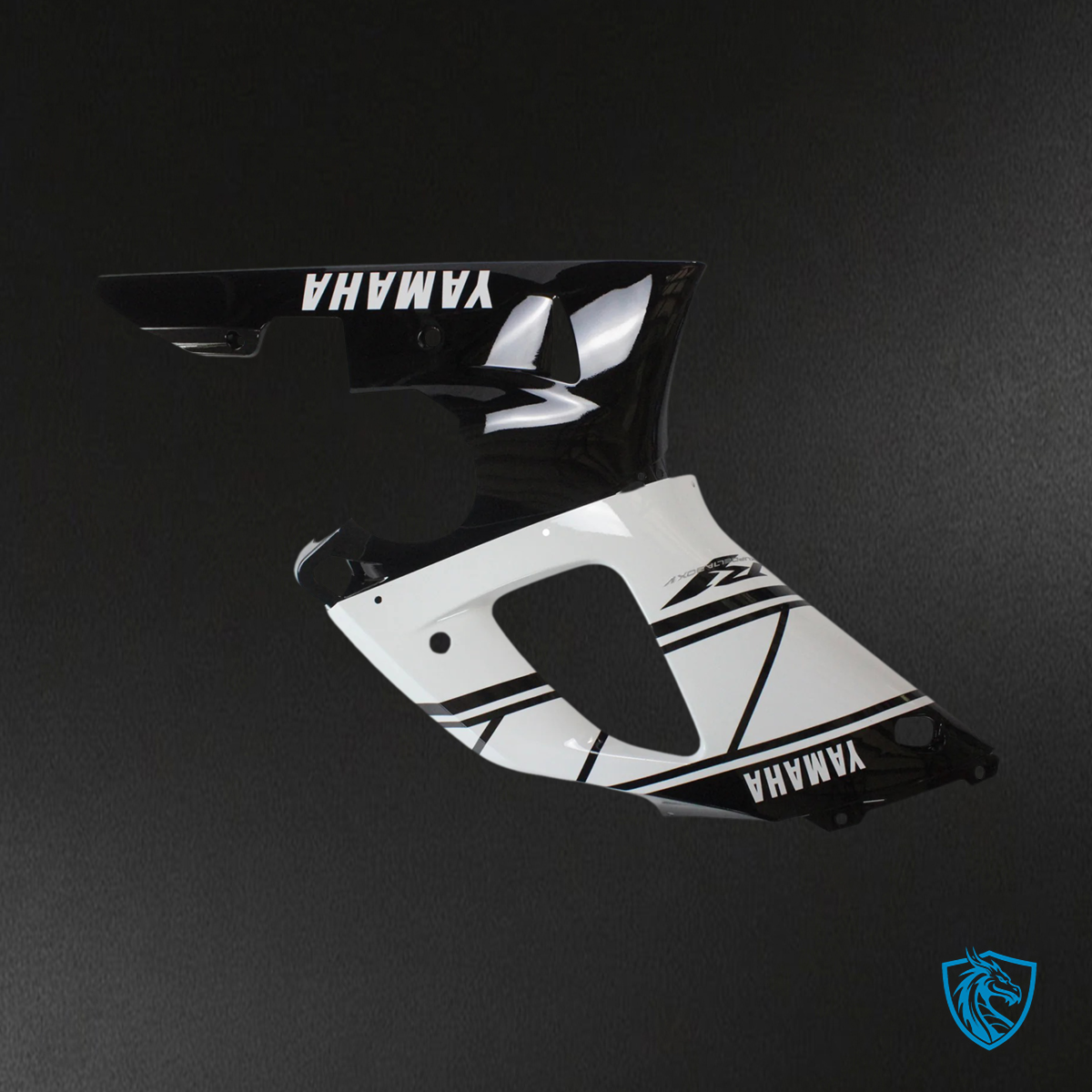 Yamaha YZF 1000 R1 (2000-2001) Black & White - Custom ABS Fairing Set
