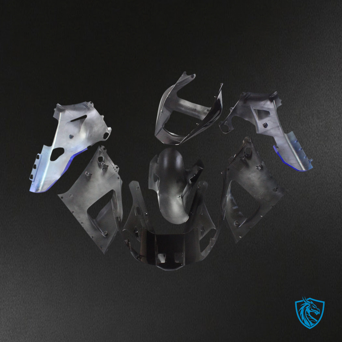 Yamaha YZF 1000 R1 (2000-2001) Blue & Black Claw Fairing Kit - Aftermarket ABS Bodywork