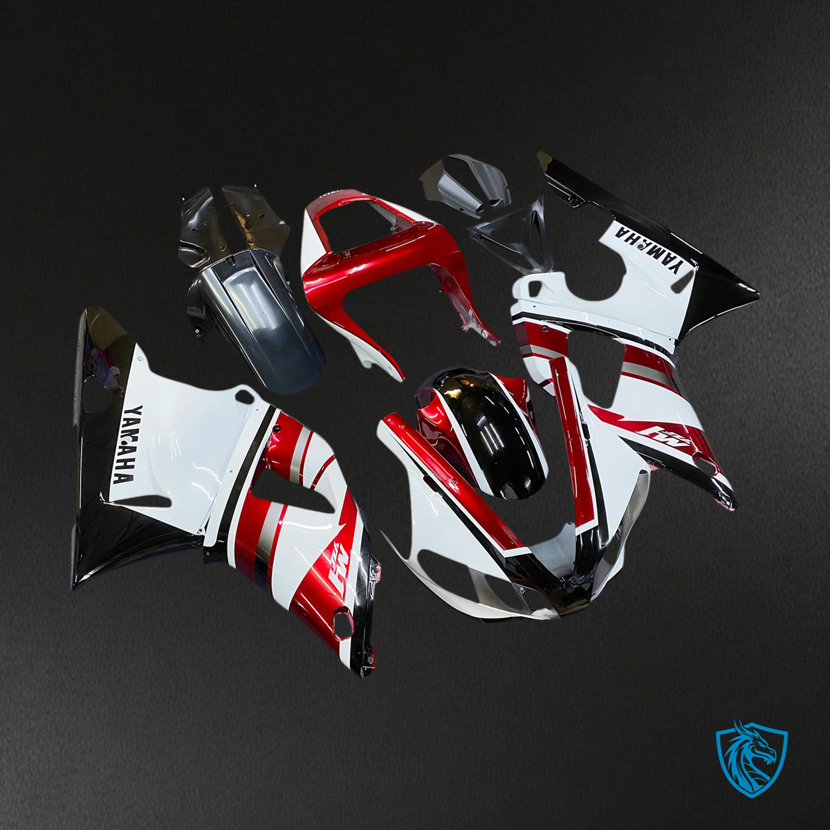 Yamaha YZF 1000 R1 (2000-2001) Red & White - Fairing Kit