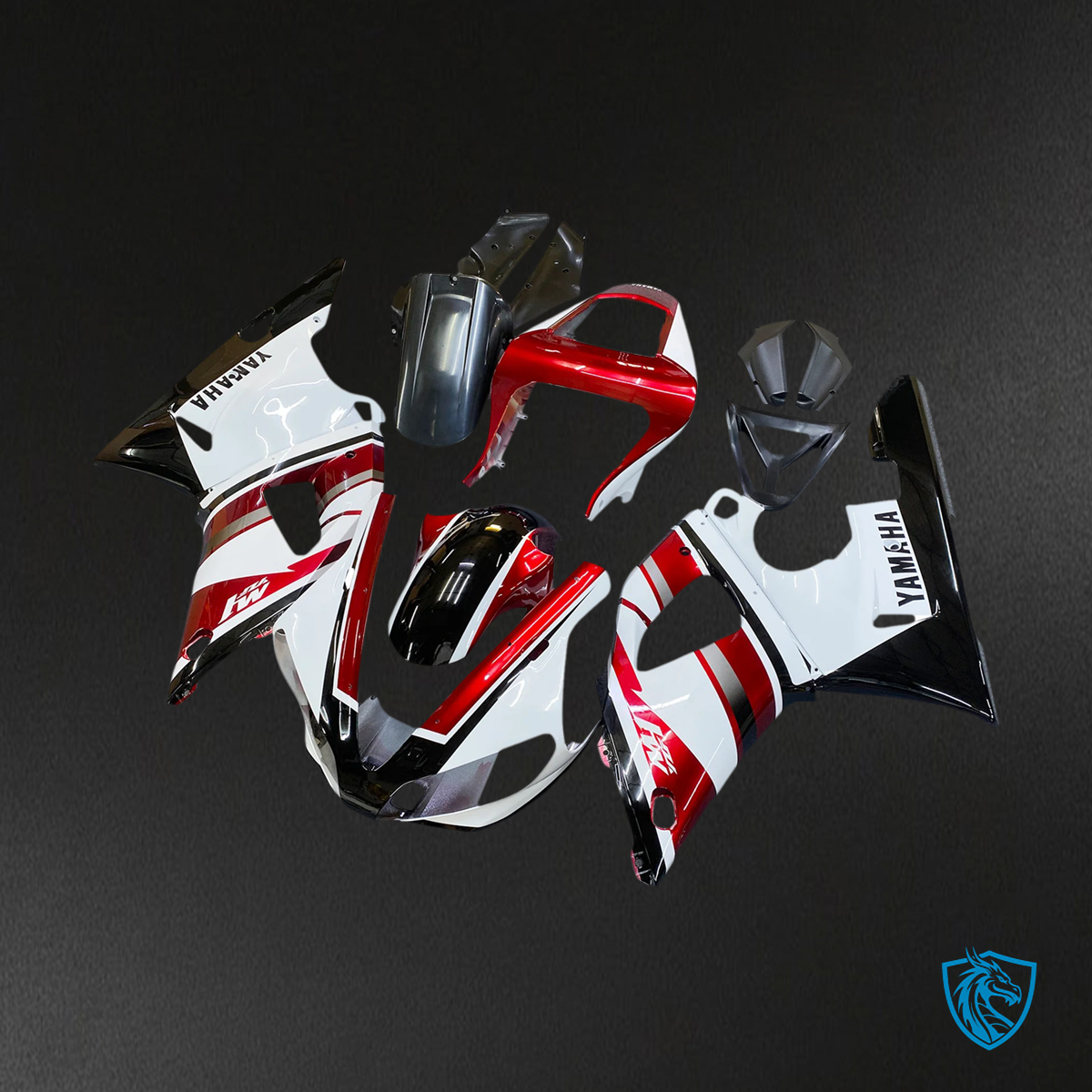 Yamaha YZF 1000 R1 (2000-2001) Red & White - Fairing Kit