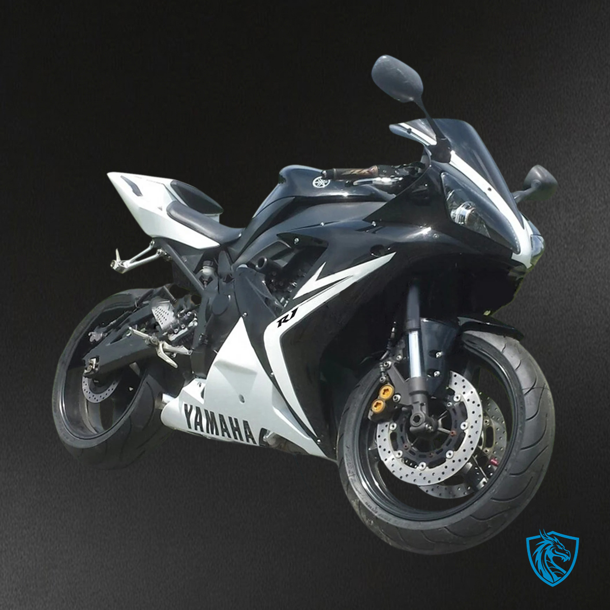 Yamaha YZF 1000 R1 (2002-2003) Black Mix & White - Fairing Kit