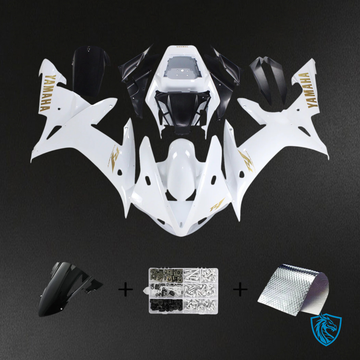 Yamaha YZF 1000 R1 (2002-2003) White & Golden Logo - Fairing Kit