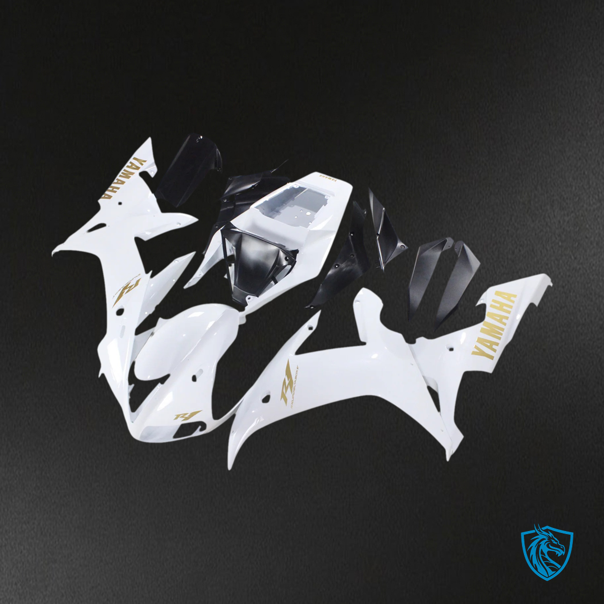 Yamaha YZF 1000 R1 (2002-2003) White & Golden Logo - Fairing Kit