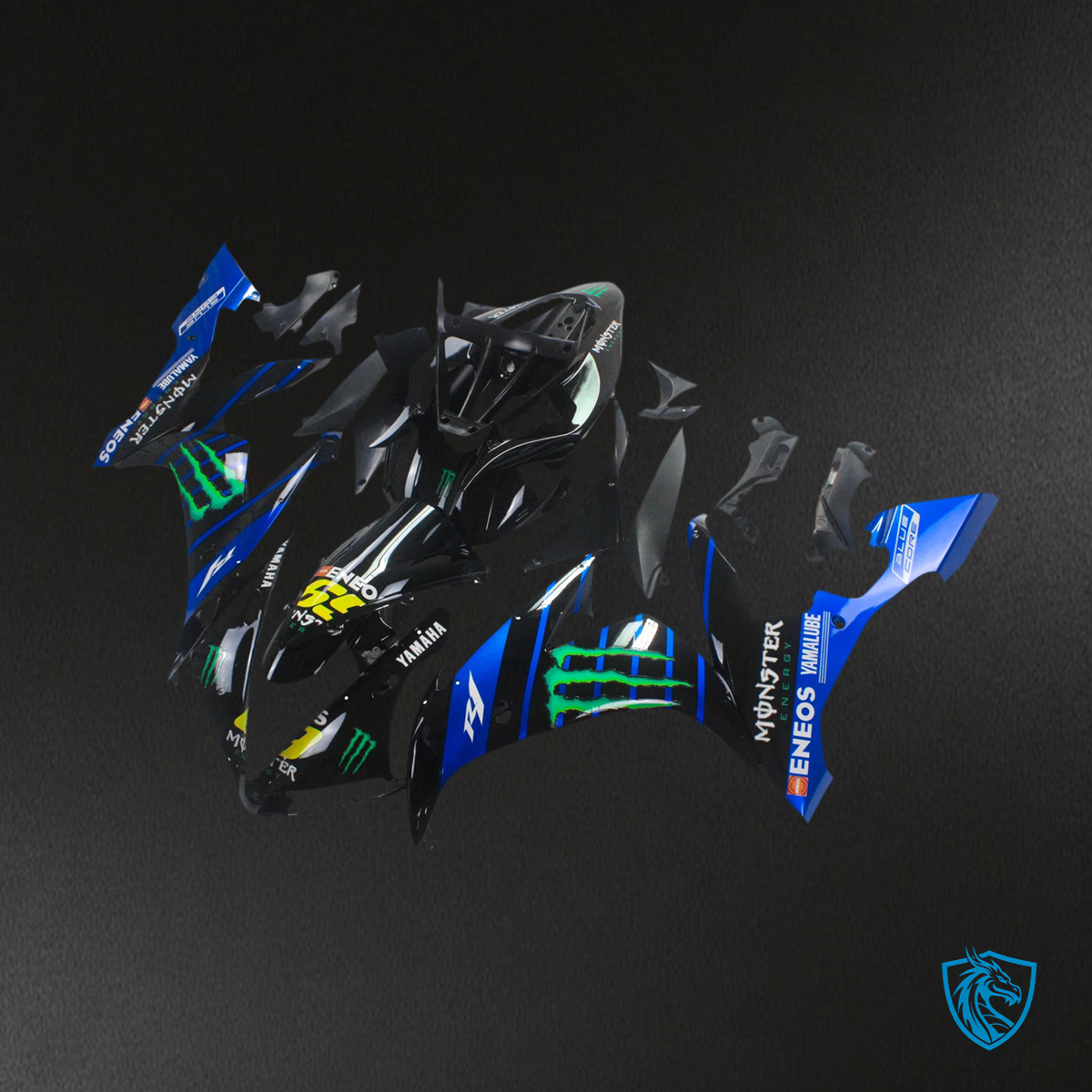 Yamaha YZF 1000 R1 (2004-2006) Black & Blue - Fairing Kit