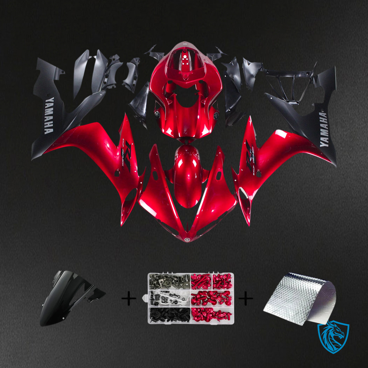 Yamaha YZF 1000 R1 (2004-2006) Red - MERGEment Motorcycle Fairing