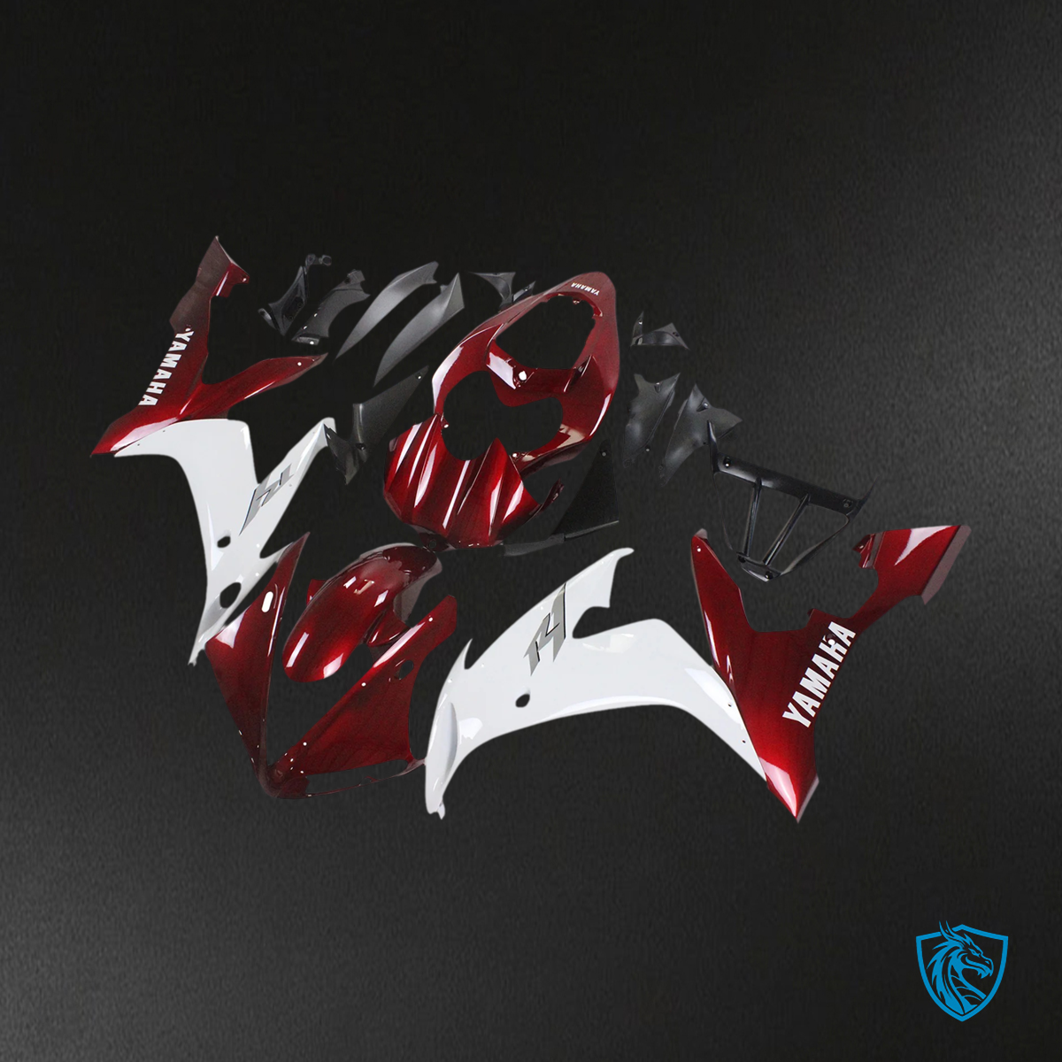 Yamaha YZF 1000 R1 (2004-2006) Red & White - Aftermarket Fairing Kit