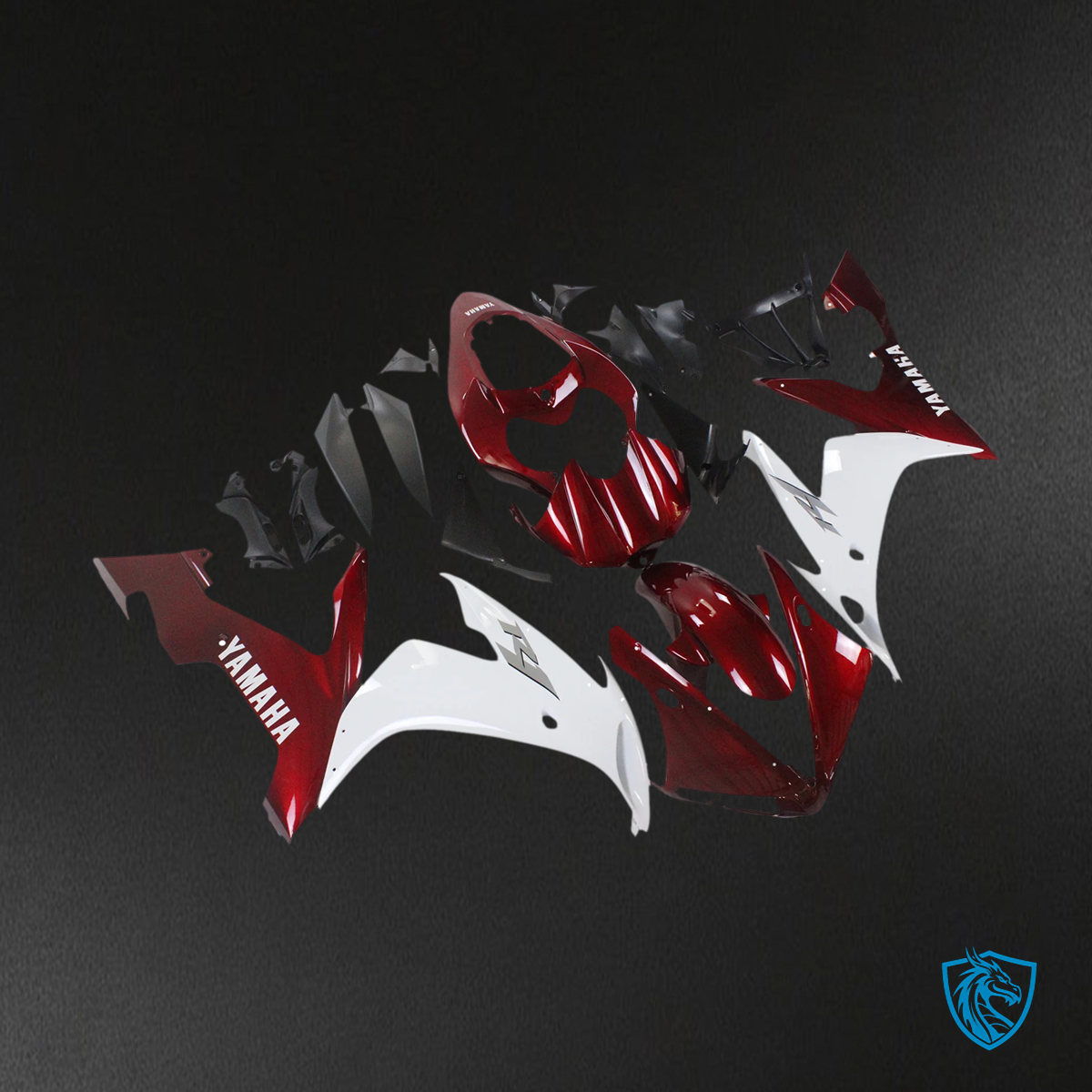 Yamaha YZF 1000 R1 (2004-2006) Red & White - Aftermarket Fairing Kit