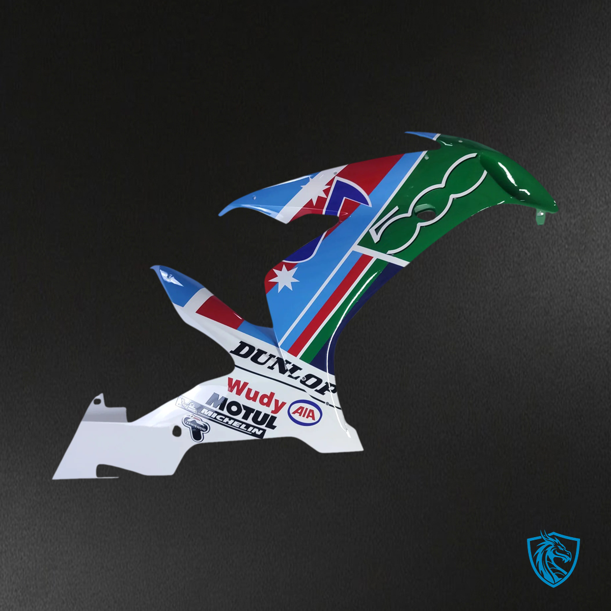 Yamaha YZF 1000 R1 (2004-2006) White, Blue & Red - MERGEment Motorcycle Fairing Kit