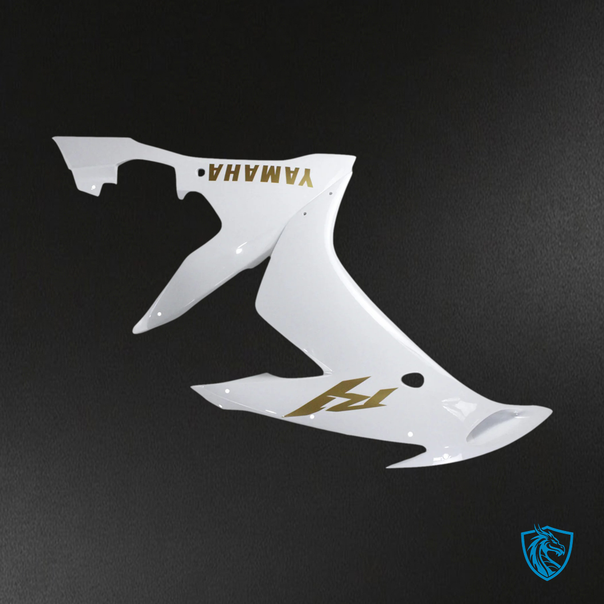 Yamaha YZF 1000 R1 (2004-2006) White & Golden Logos - Custom ABS Fairing Set