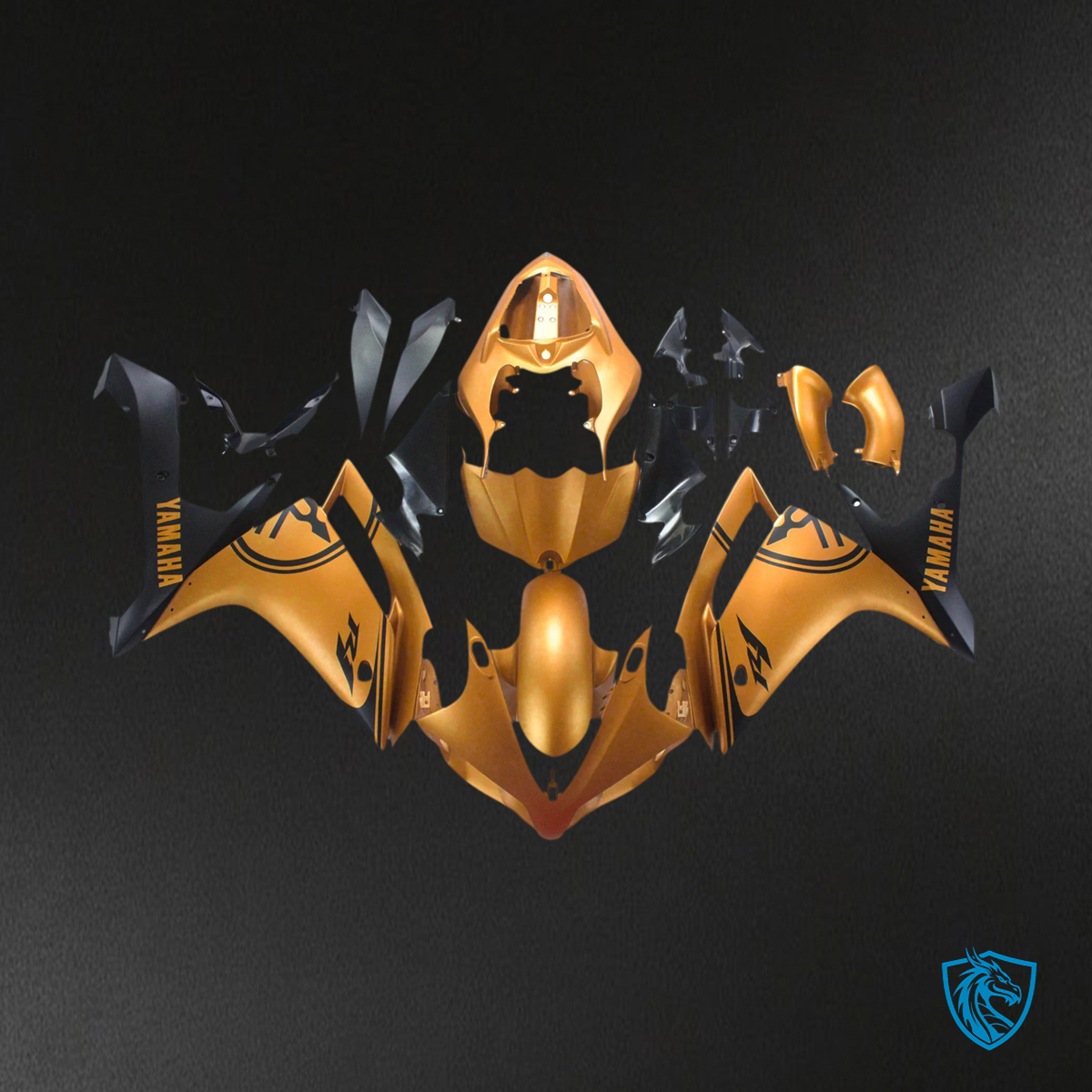 Yamaha YZF 1000 R1 (2007-2008) Gold - Custom ABS Fairing Set