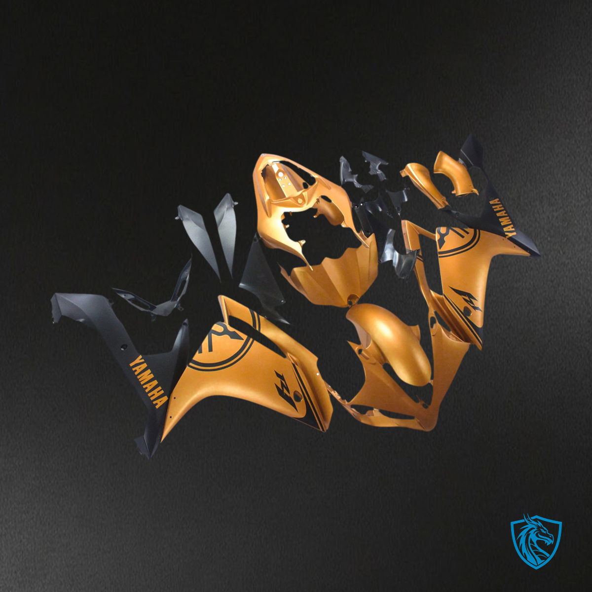 Yamaha YZF 1000 R1 (2007-2008) Gold - Custom ABS Fairing Set