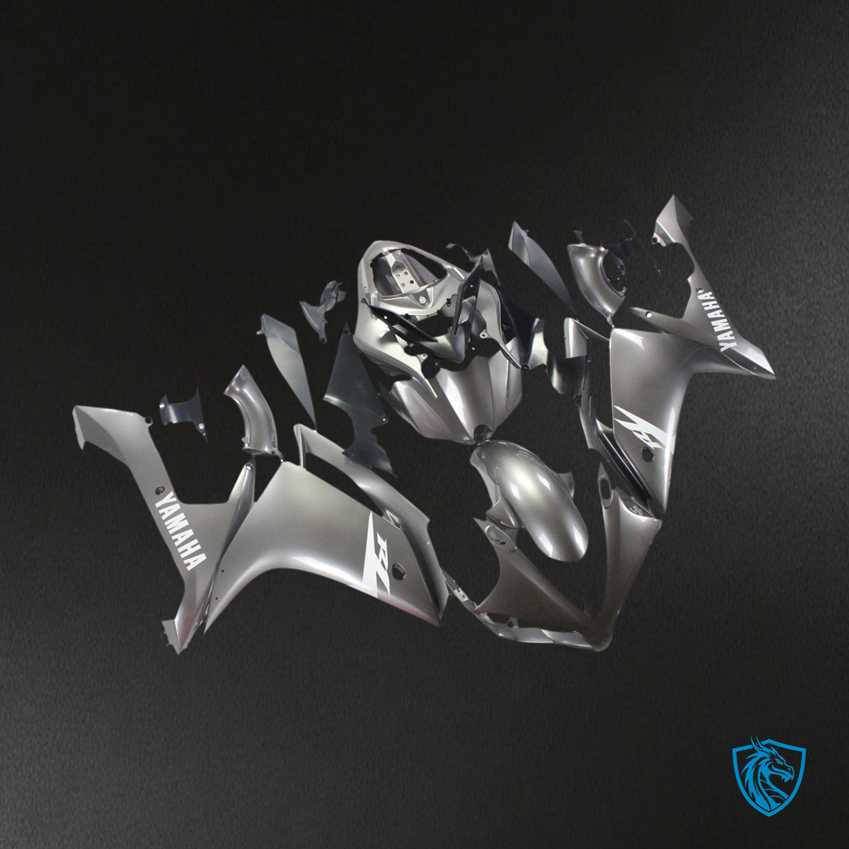 Yamaha YZF 1000 R1 (2007-2008) Gray Custom ABS - Fairing Kit