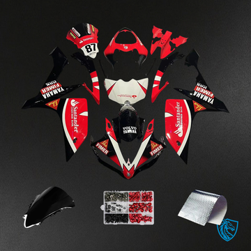 Yamaha YZF 1000 R1 (2007-2008) Red & Black – MERGEment Motorcycle Fairing Kit