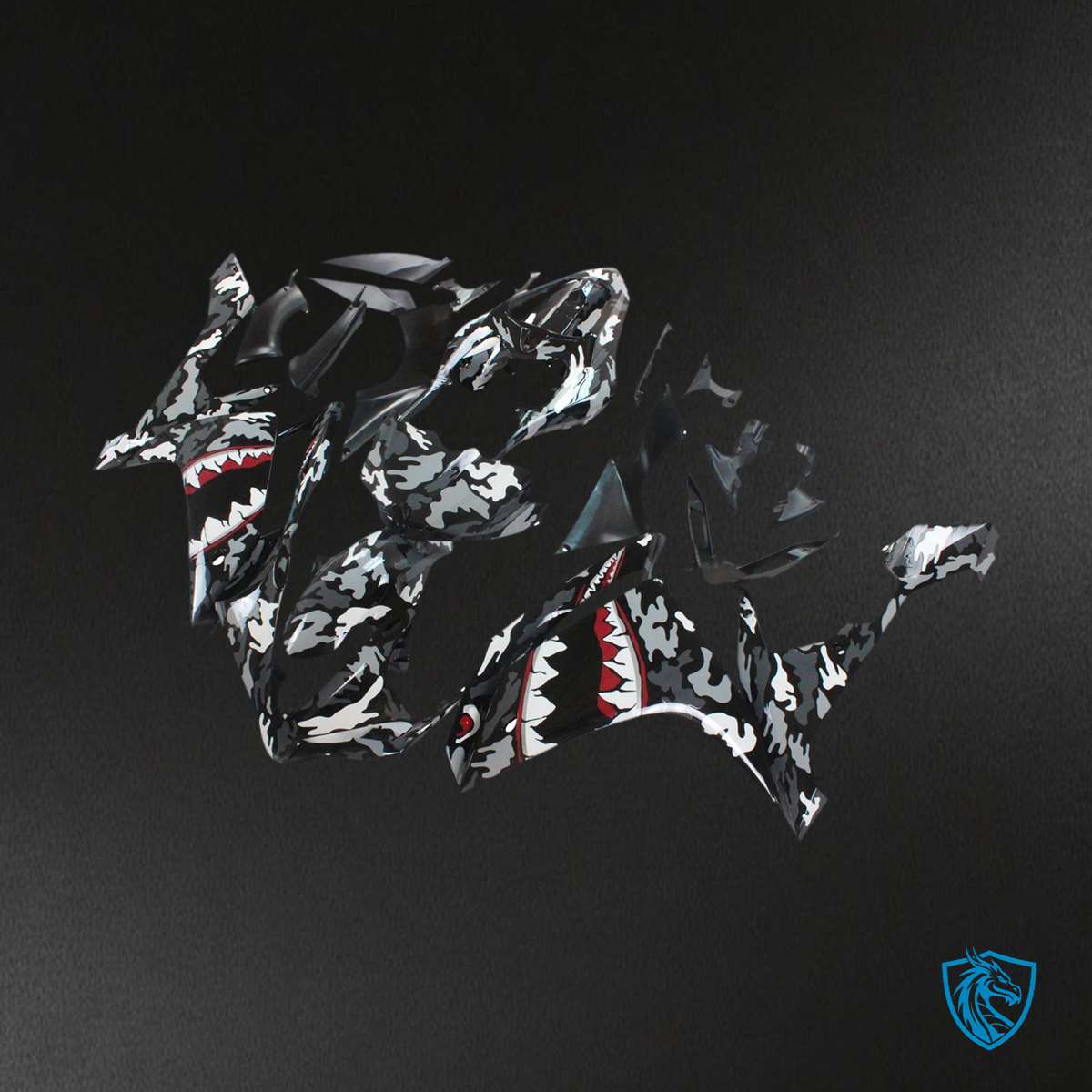 Yamaha YZF 1000 R1 (2007-2008) Shark Design - Custom ABS Fairing Set