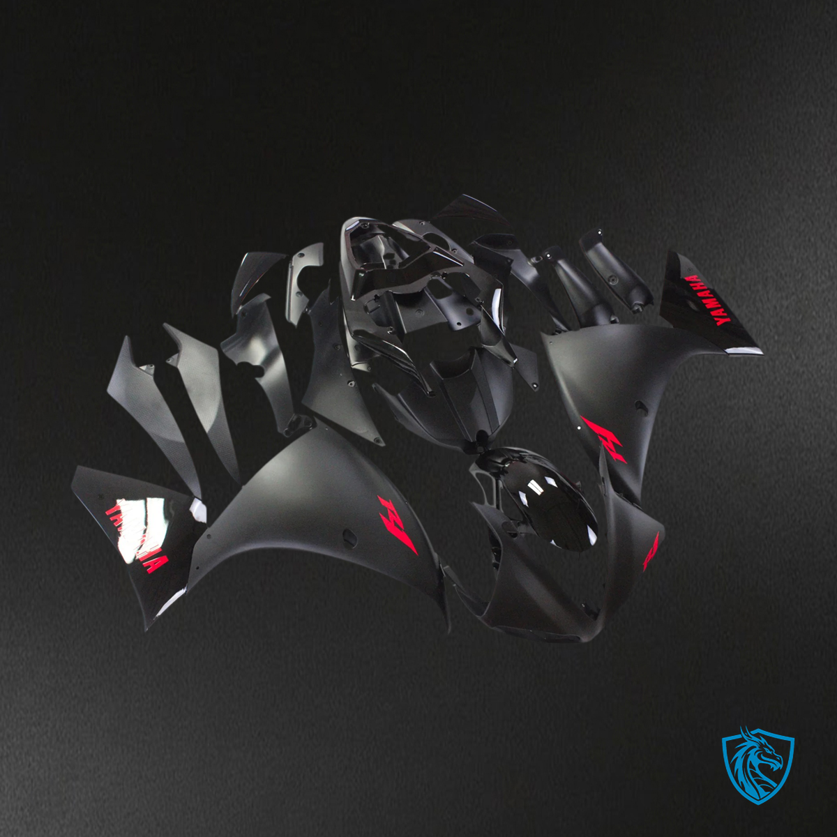 Yamaha YZF 1000 R1 (2009-2011) Black - MERGEment Motorcycle Fairing Kit