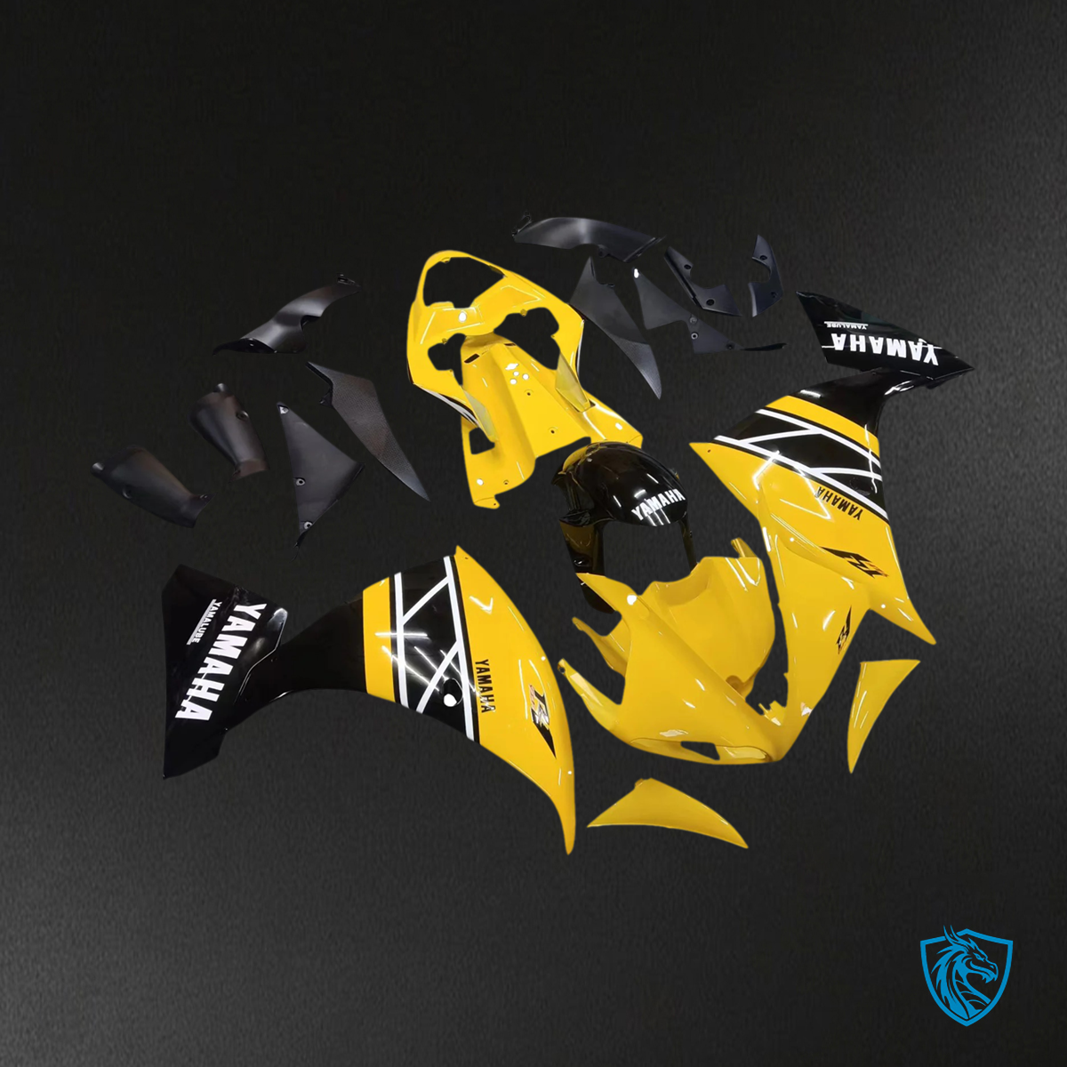 Yamaha YZF 1000 R1 (2009-2011) Yellow & Black - MERGEment Fairing Kit