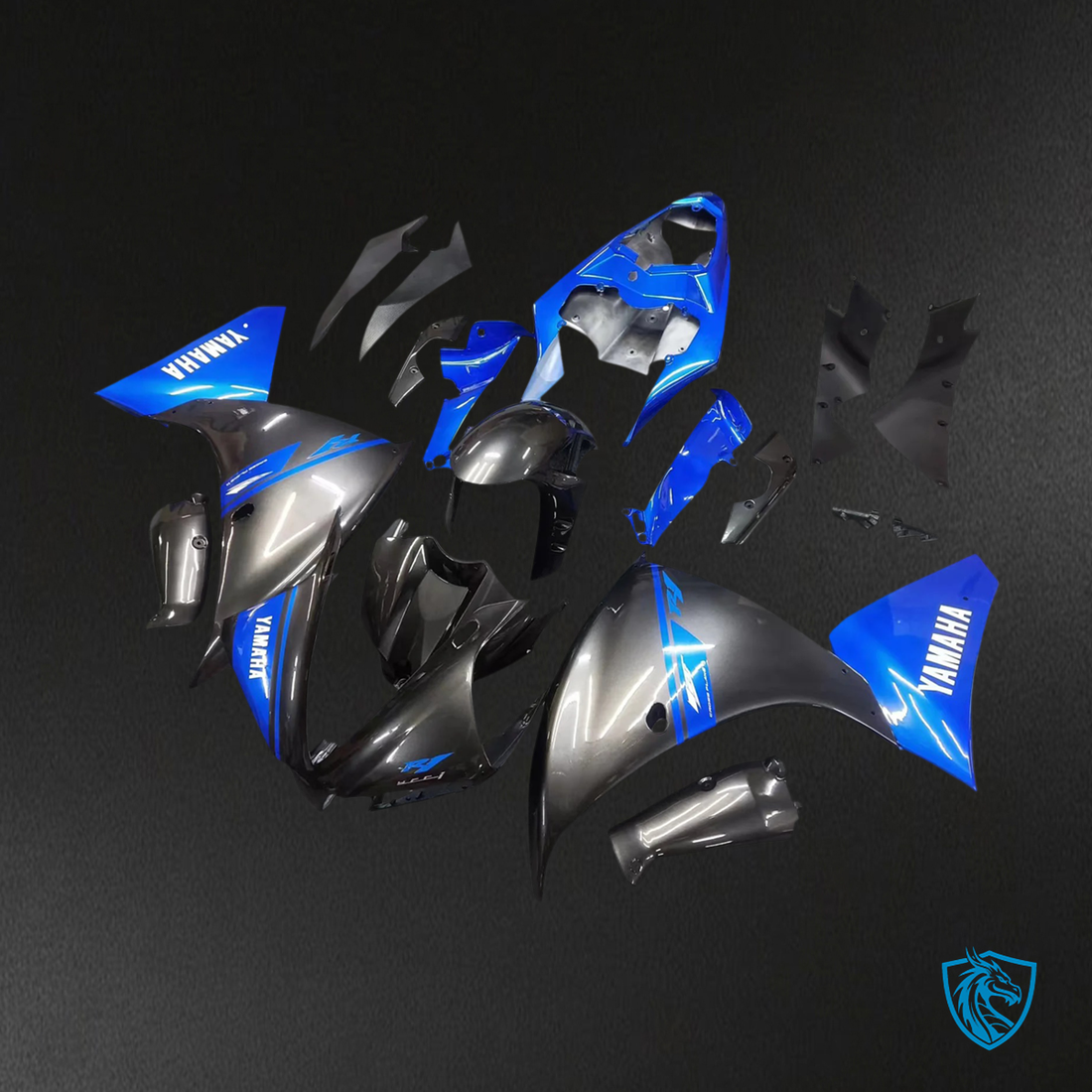 Yamaha YZF 1000 R1 (2012-2014) Black & Blue - Custom ABS Fairing Kit