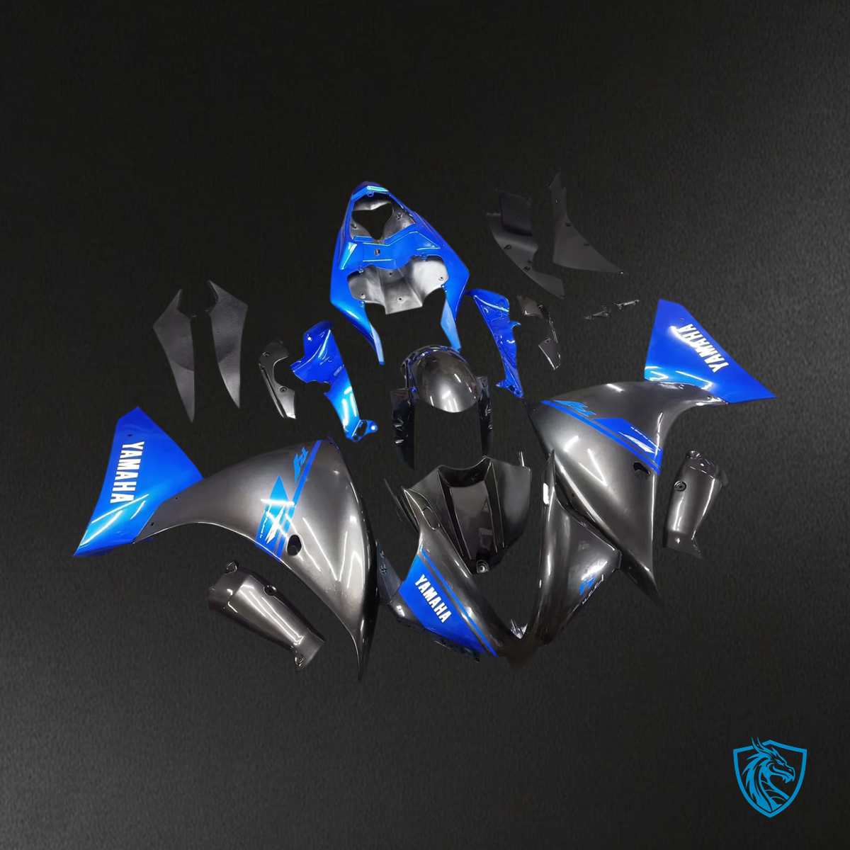 Yamaha YZF 1000 R1 (2012-2014) Black & Blue - Custom ABS Fairing Kit