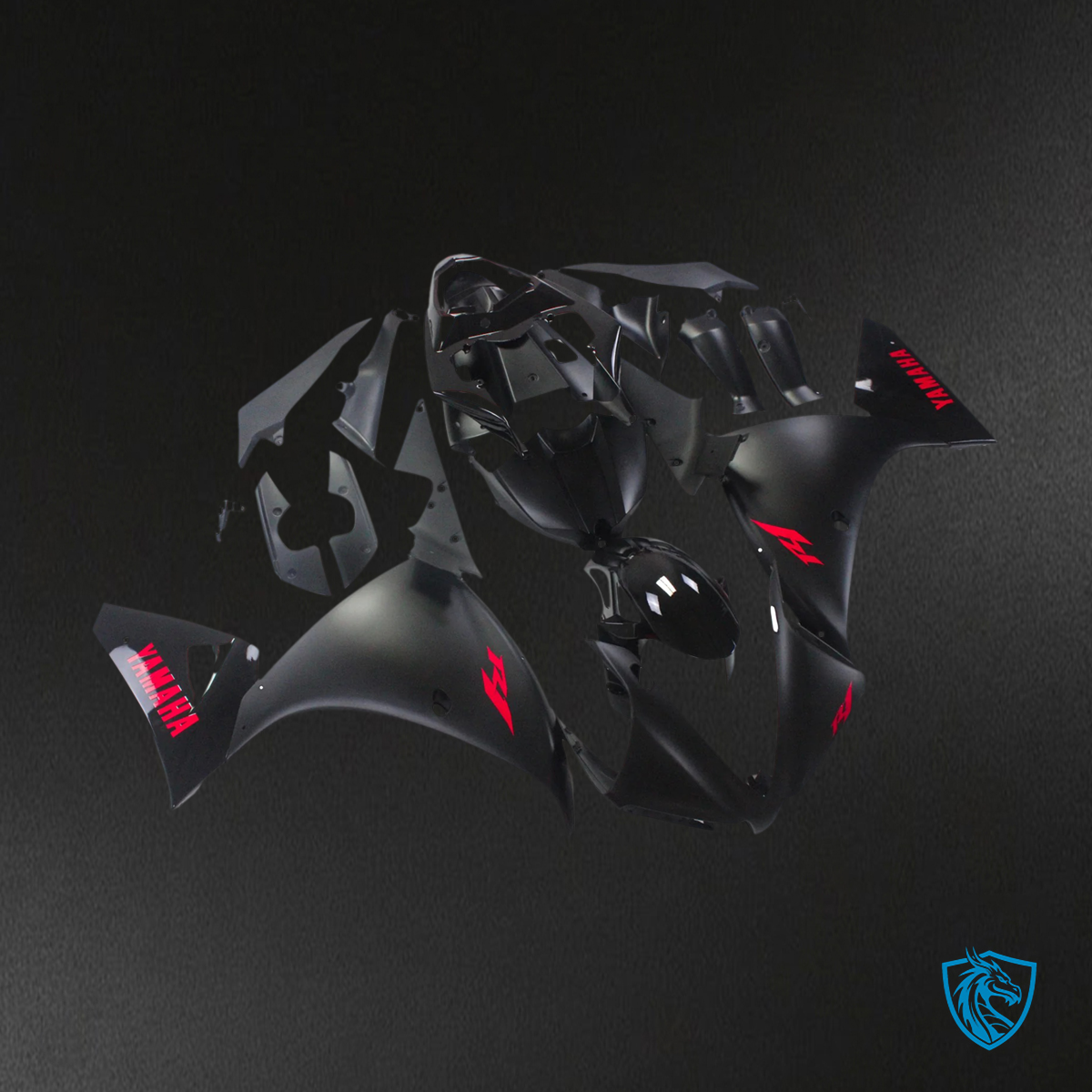 Yamaha YZF 1000 R1 (2012-2014) Black & Red - Fairing Kit