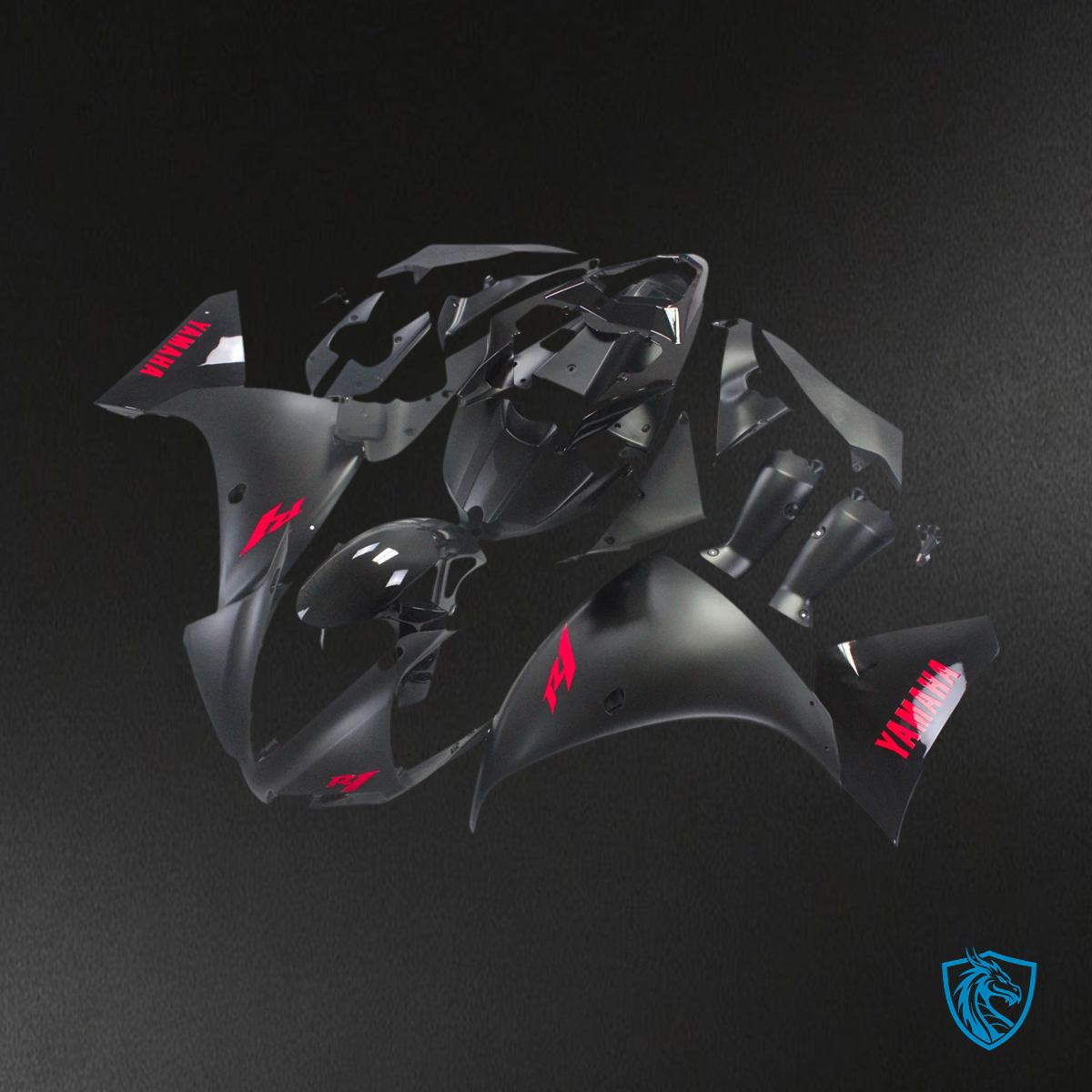 Yamaha YZF 1000 R1 (2012-2014) Black & Red - Fairing Kit