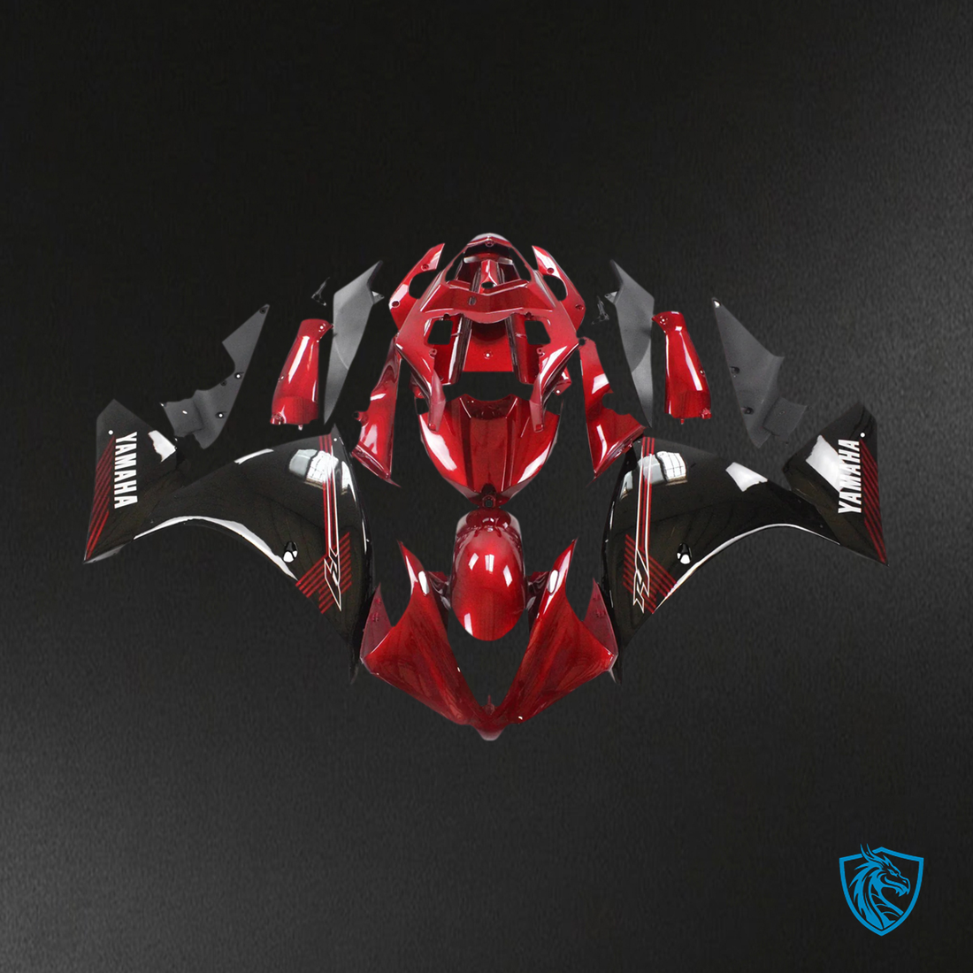 Yamaha YZF 1000 R1 (2012-2014) Red & Black - Fairing Kit