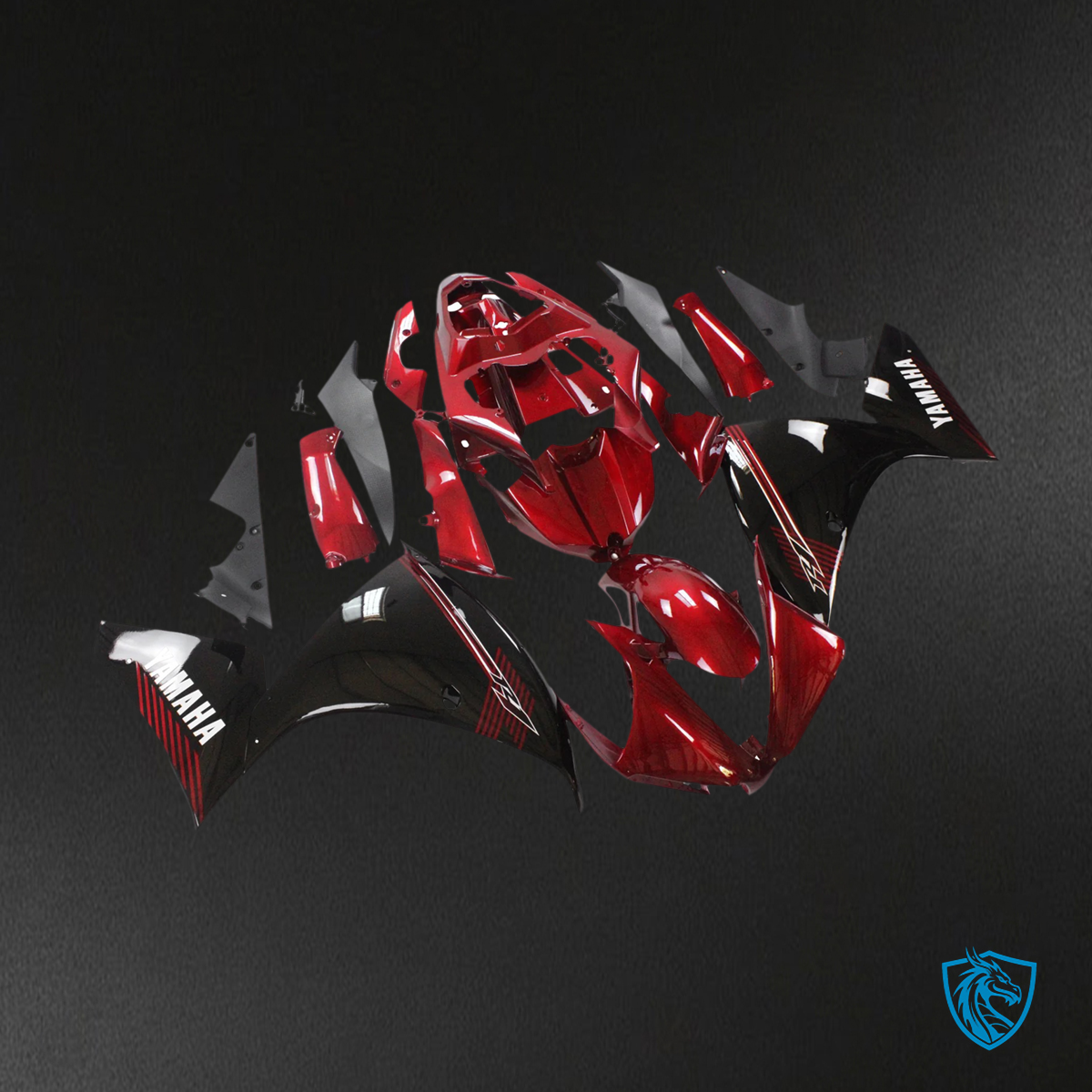 Yamaha YZF 1000 R1 (2012-2014) Red & Black - Fairing Kit