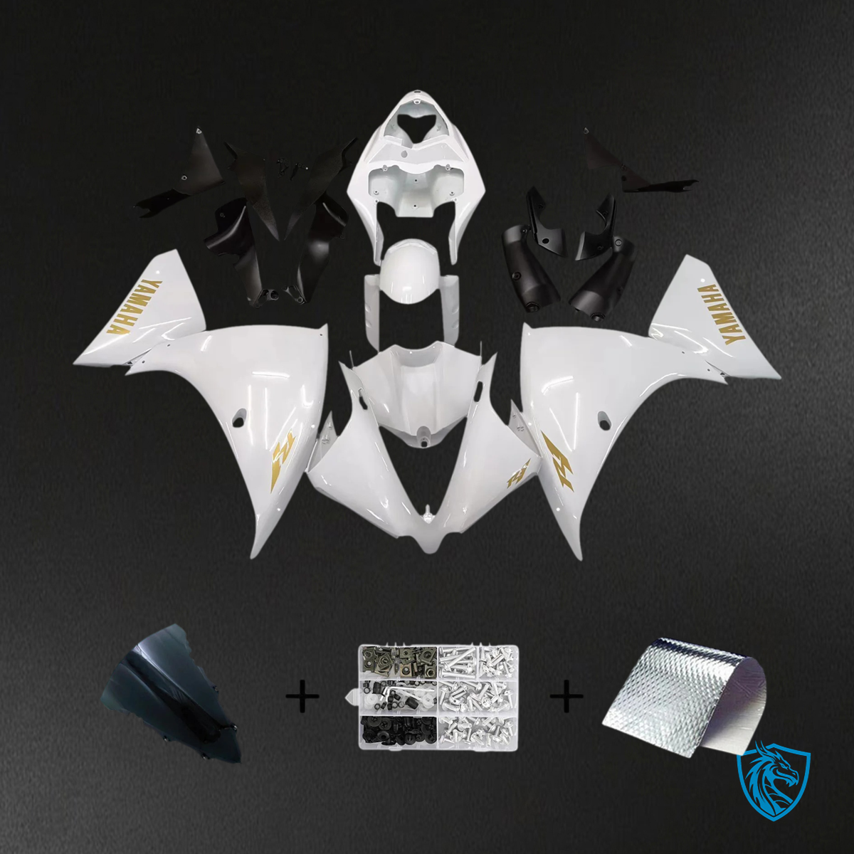 Yamaha YZF 1000 R1 (2012-2014) White - Fairing Kit