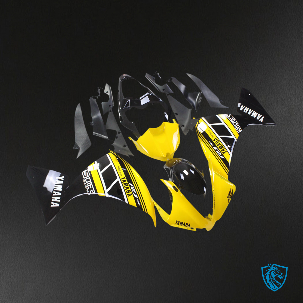 Yamaha YZF 1000 R1 (2012-2014) Yellow & Black - Fairing Kit