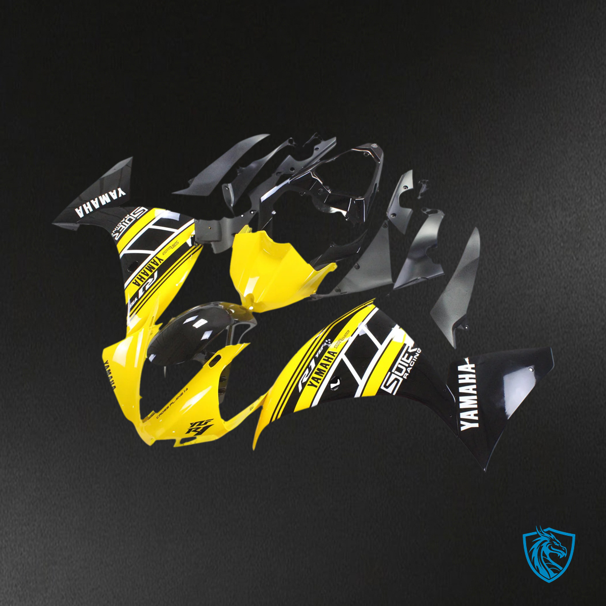 Yamaha YZF 1000 R1 (2012-2014) Yellow & Black - Fairing Kit