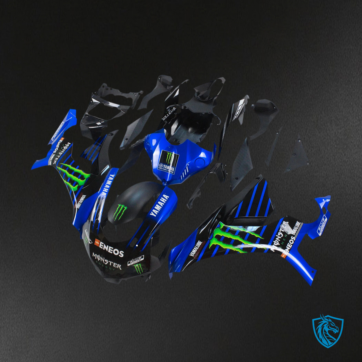 Yamaha YZF 1000 R1 (2012-2014) Glossy Blue & Black - Aftermarket ABS Bodywork