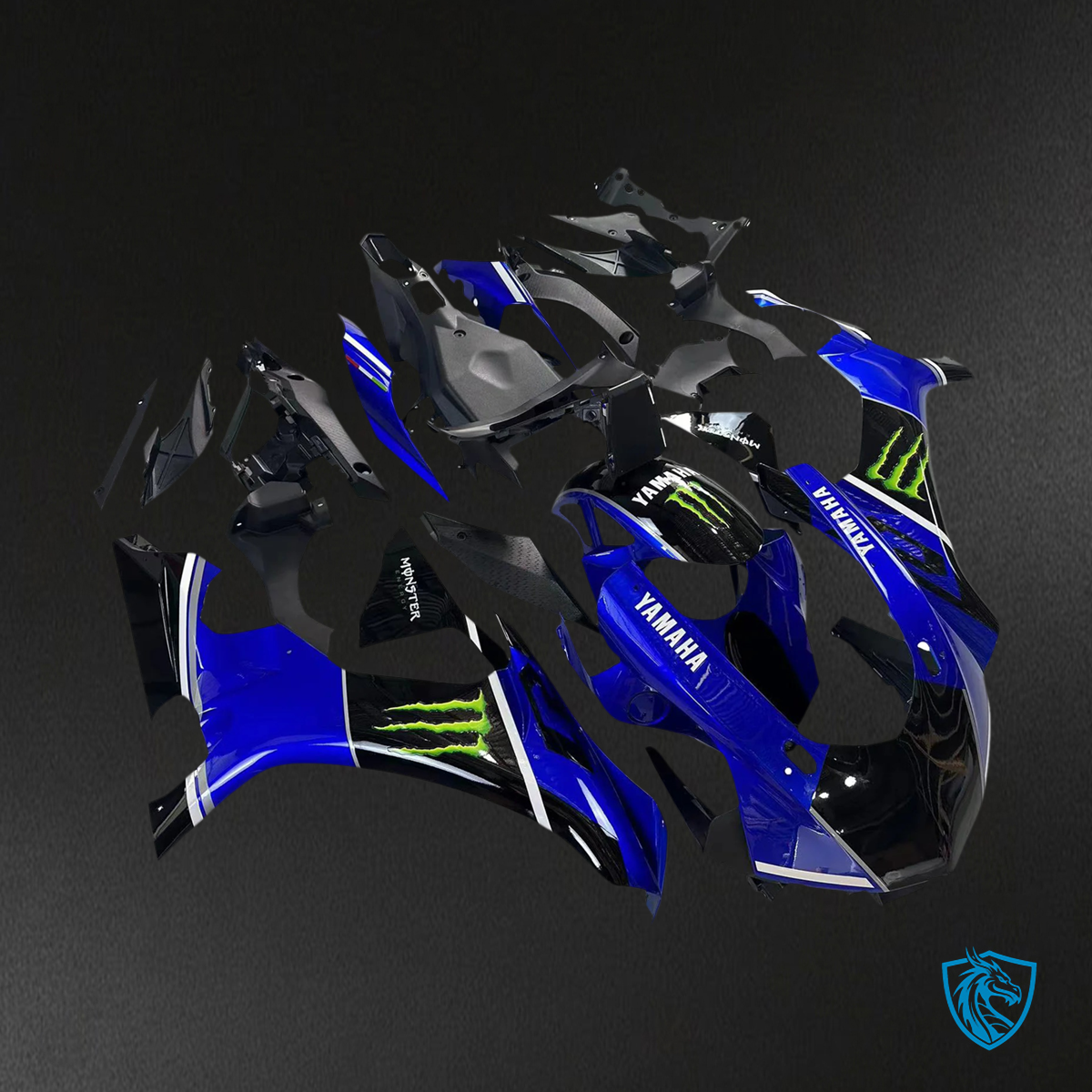 Yamaha YZF 1000 R1 (2015-2019) Blue & Black - Custom ABS Fairing Set