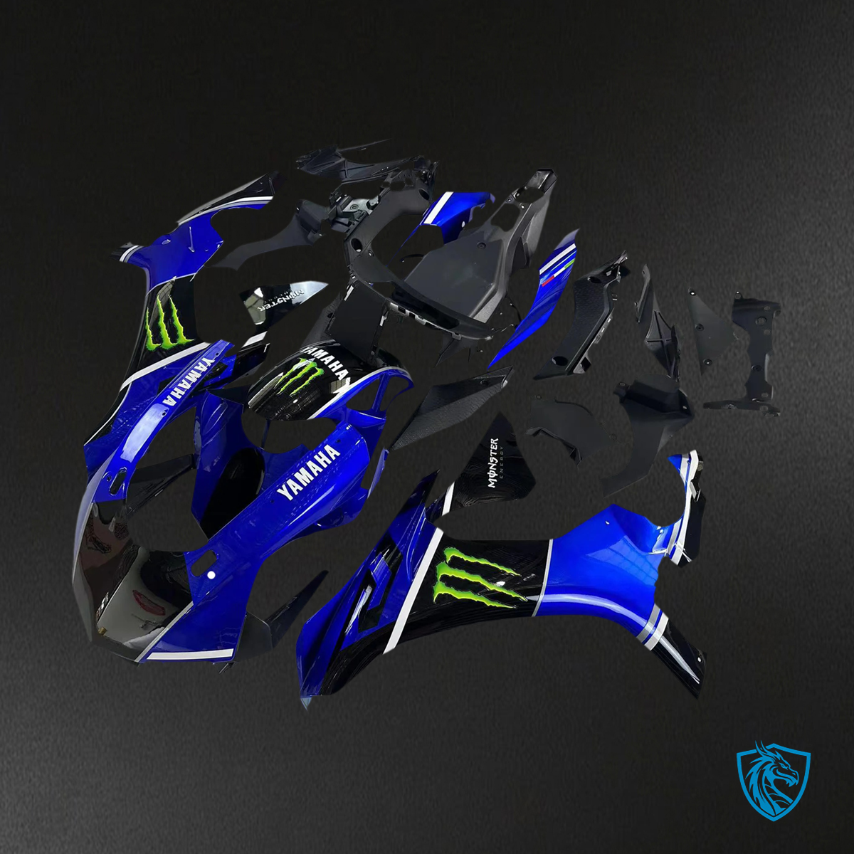 Yamaha YZF 1000 R1 (2015-2019) Blue & Black - Custom ABS Fairing Set