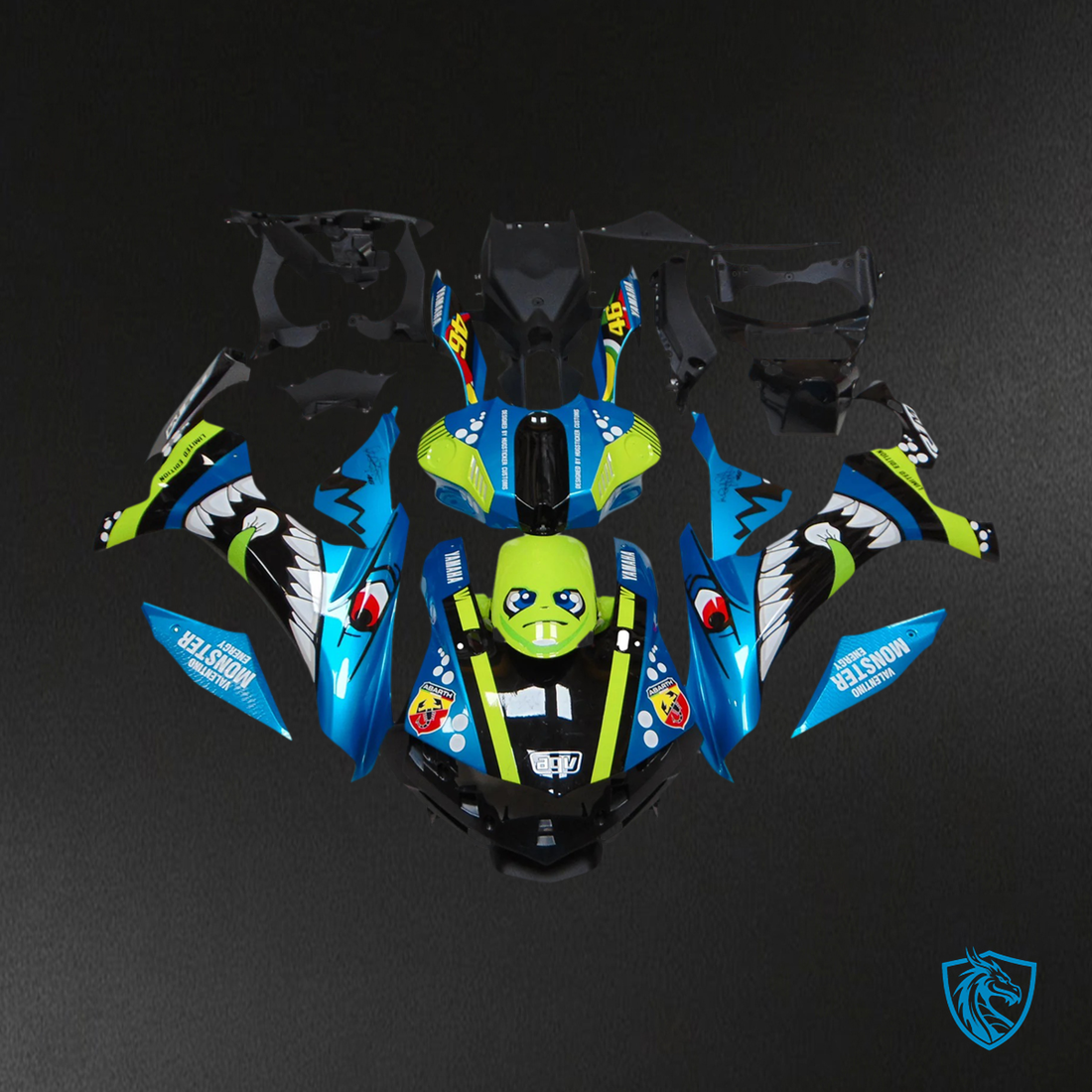 Yamaha YZF 1000 R1 (2015-2019) Blue Fairing Kit - ABS Bodywork