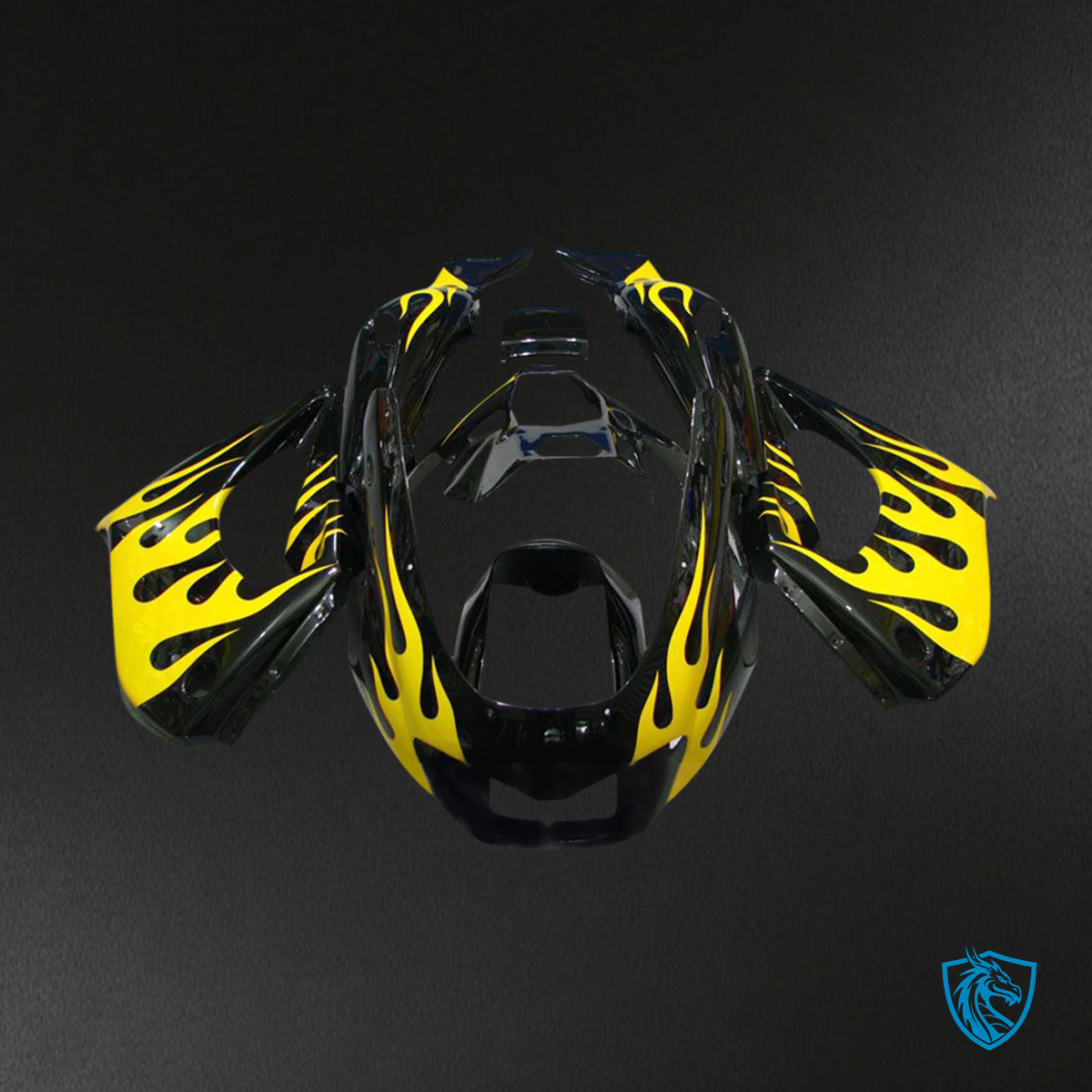 Yamaha YZF1000R (1997-2007) Thunderace Black & Yellow Fairing Kit - Aftermarket ABS Bodywork