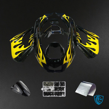 Yamaha YZF1000R (1997-2007) Thunderace Black & Yellow Fairing Kit - Aftermarket ABS Bodywork