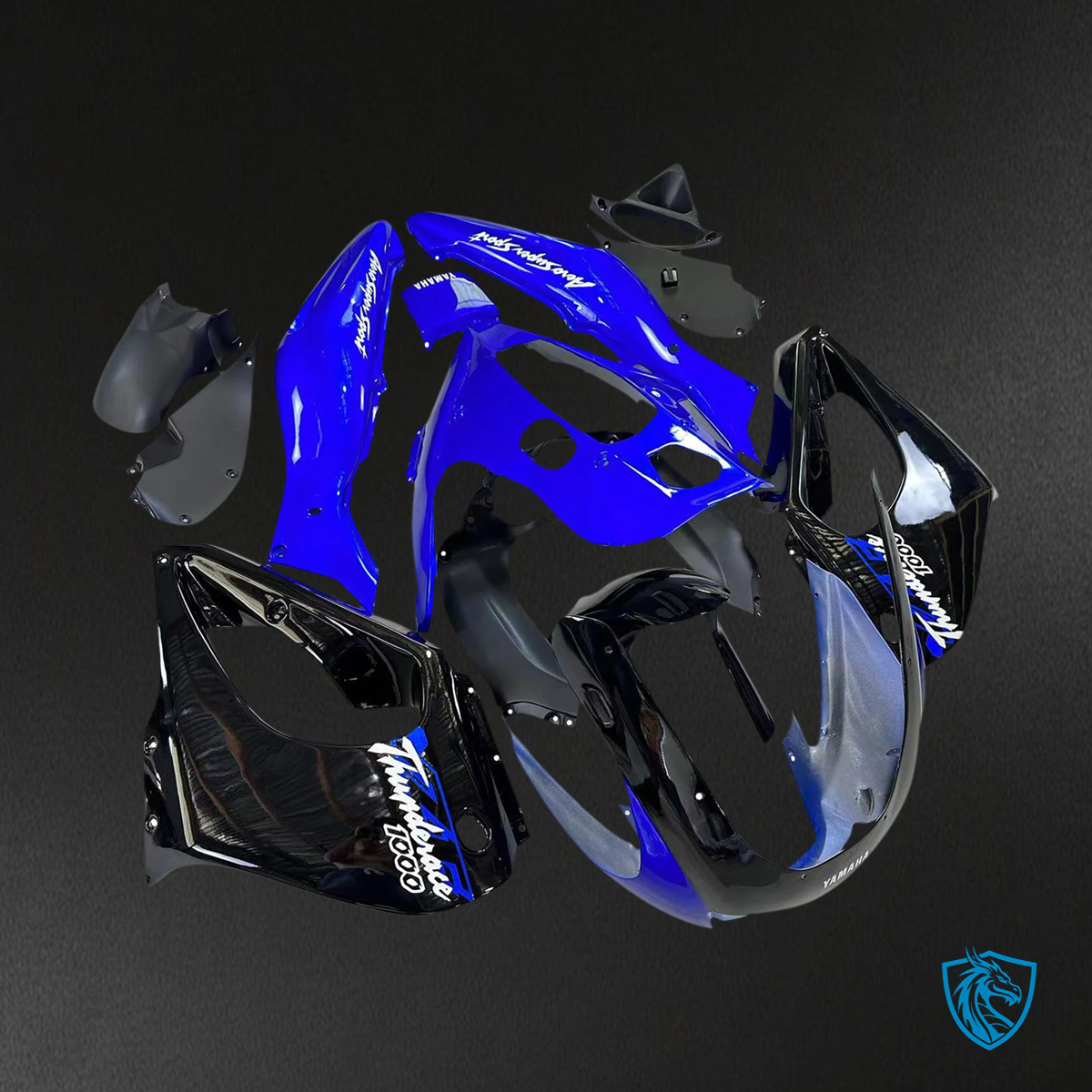 Yamaha YZF1000R (1997-2007) Thunderace Blue & Black - Replacement Motorcycle Fairings Kit