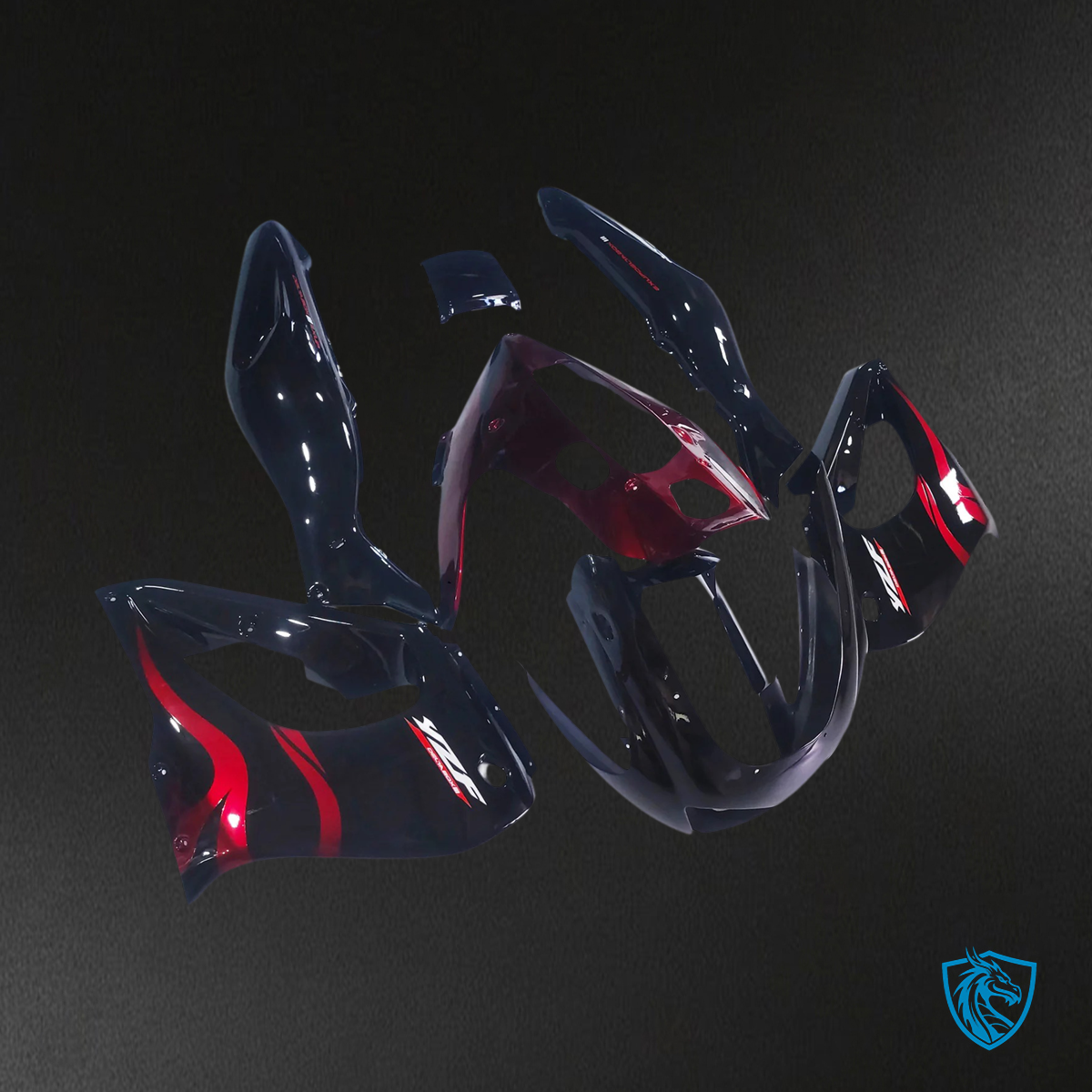 Yamaha YZF1000R (1997-2007) Thunderace Red & Black Style 2 Fairing Kit | ABS Bodywork